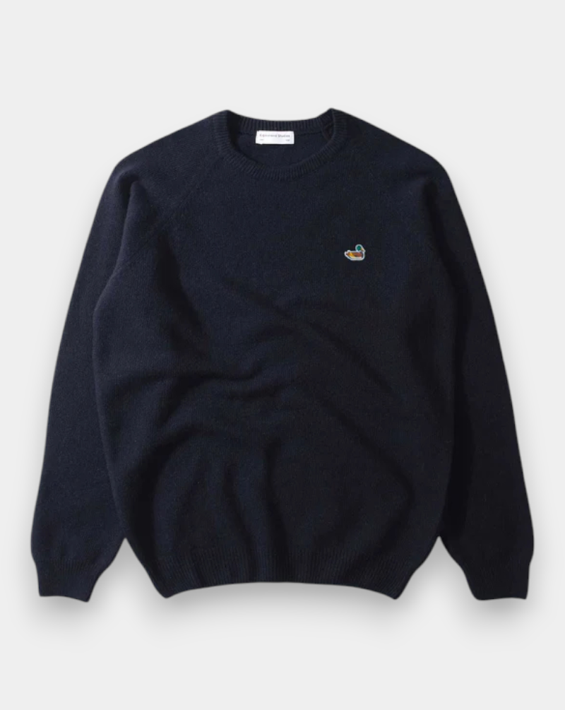 Jersey Edmmond Duck Patch Sweater 3256001590 PLAIN NAVY EDMMOND