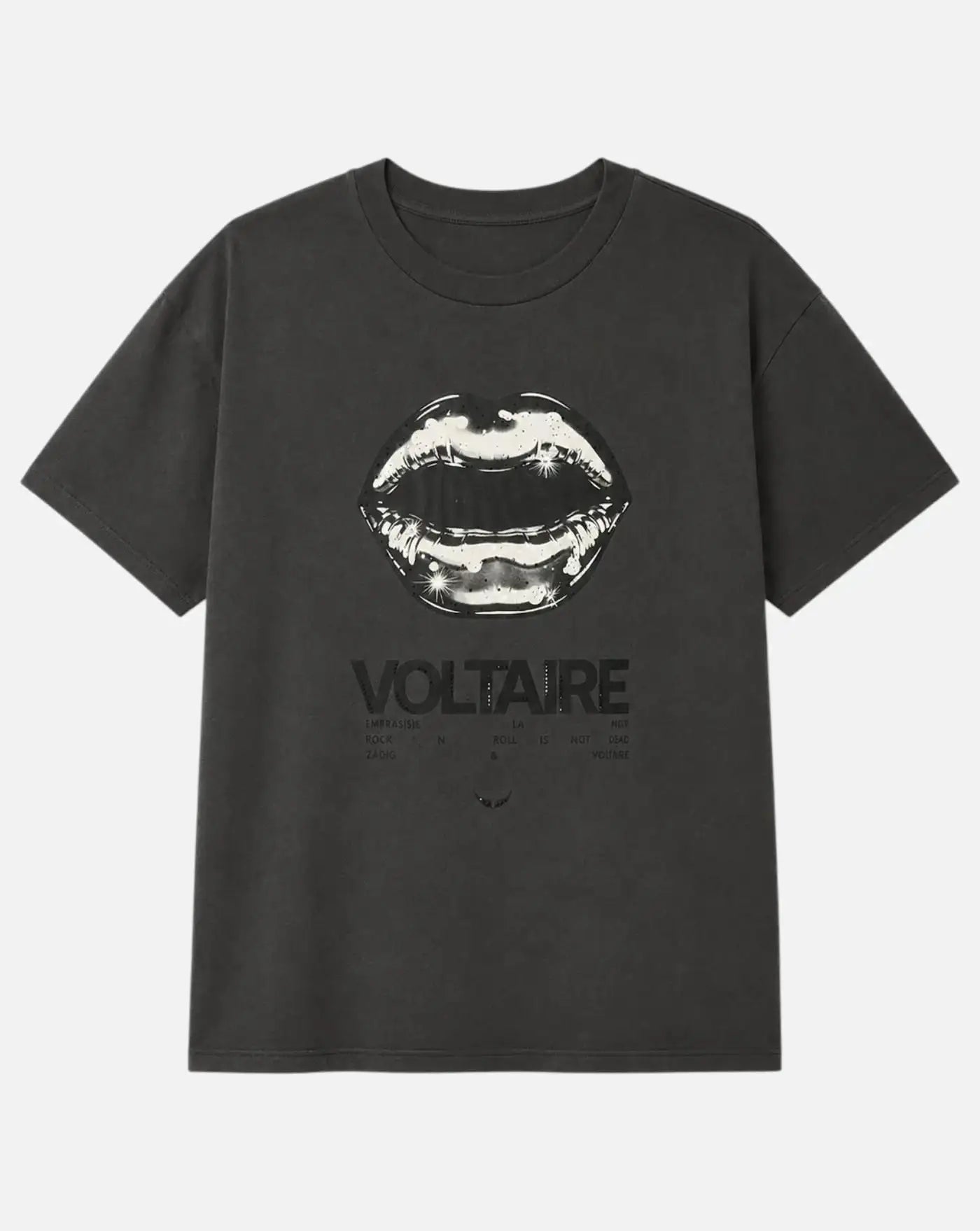 Camiseta Zadig & Voltaire Tommer HC Tour Lips Strass JWTS02925 9 ZADIG & VOLTAIRE