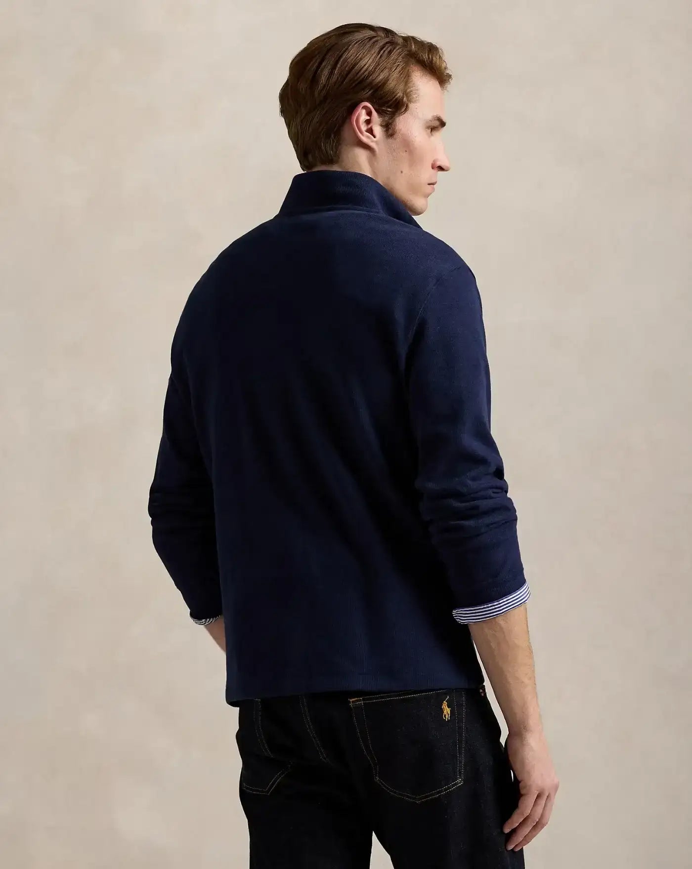Jersey Polo Ralph Lauren Estate Rib 710671929029 CRUISE NAVY POLO RALPH LAUREN