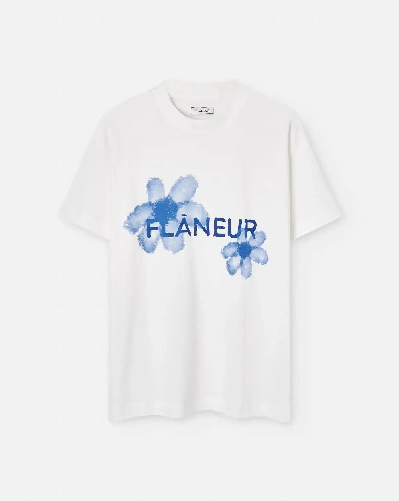 Camiseta Flâneur Floral F15184 WHITE BLUE FLANEUR
