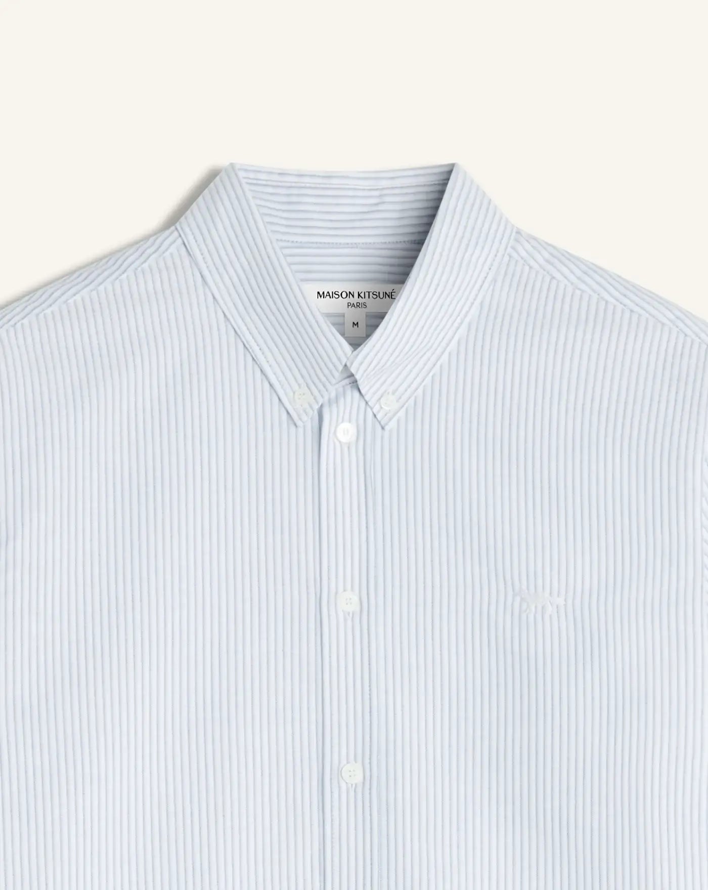 Camisa Maison Kitsune Profile Fox Striped QM00411WC5098 0491 MAISON KITSUNE