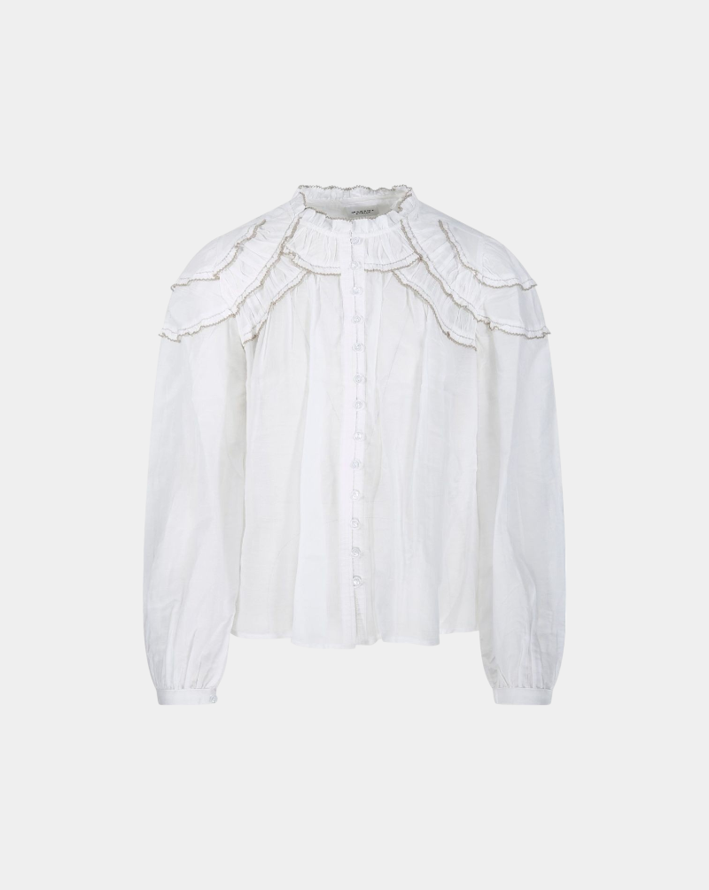 Blusa Isabel Marant Christa HT0681FB B3J04E 20WH ISABEL MARANT