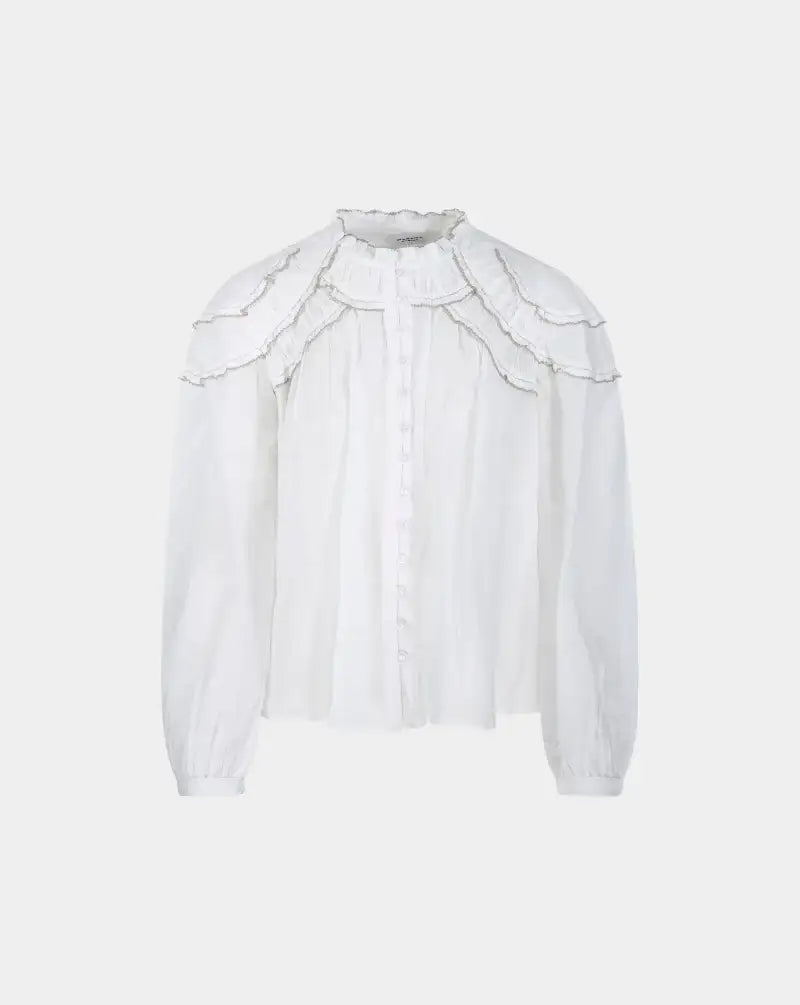 Blusa Isabel Marant Christa HT0681FB B3J04E 20WH ISABEL MARANT