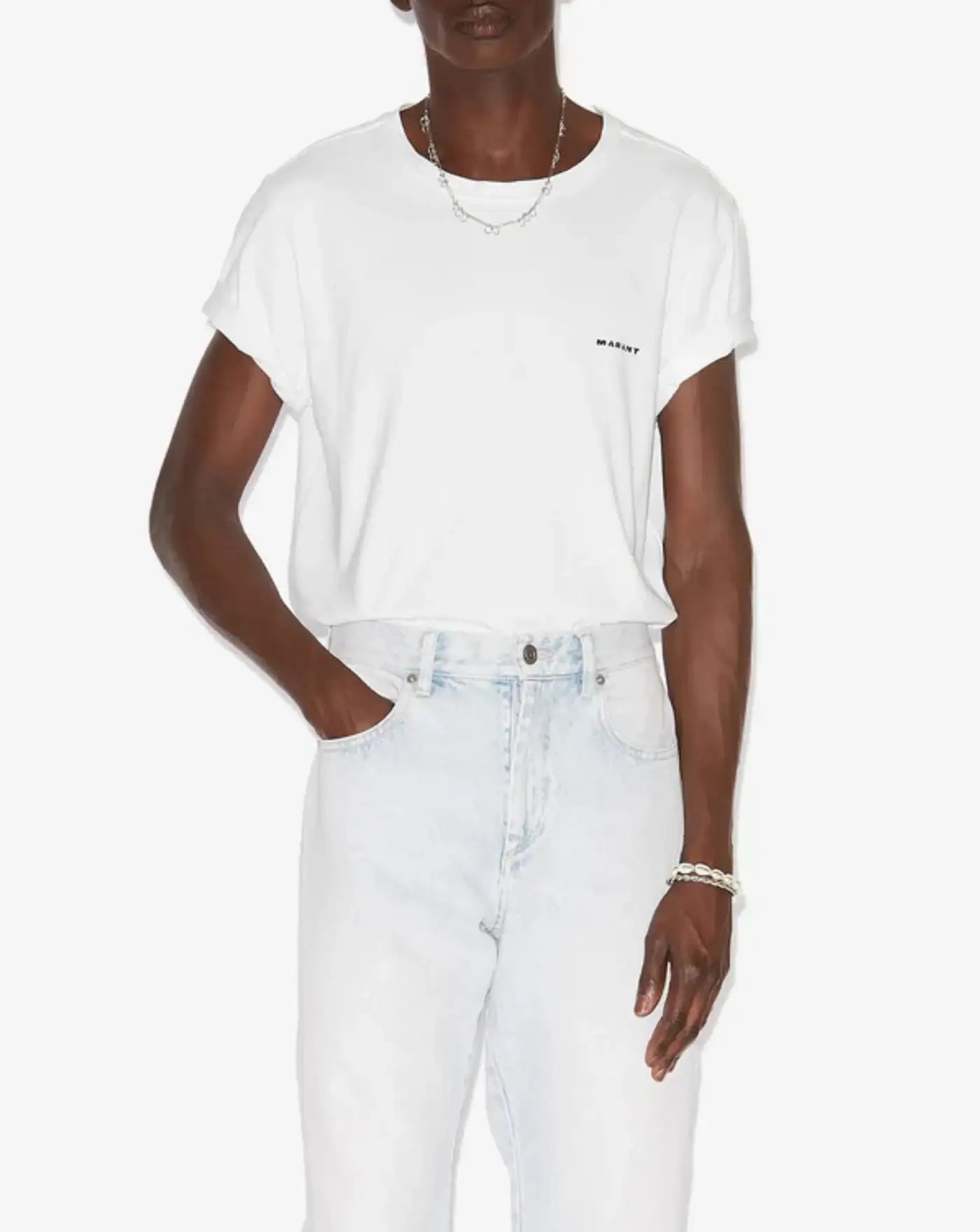 Camiseta Isabel Marant Zafferh TS0047HA B3N13H 20WH ISABEL MARANT