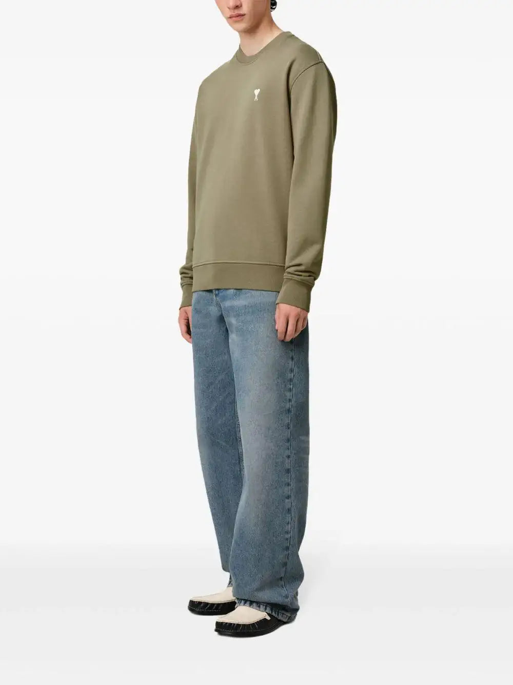 Sudadera Ami Paris Off White Ami de Coeur HSW060 730375 AMI PARIS
