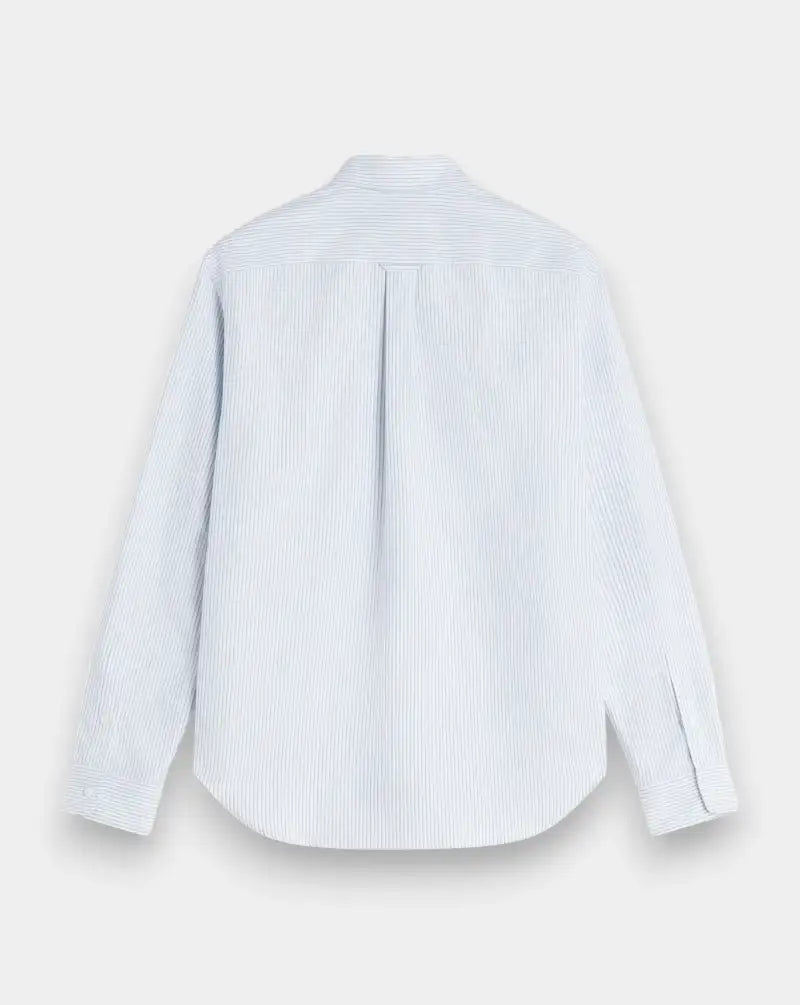 Camisa Maison Kitsune Profile Fox Striped QM00411WC5098 0491 MAISON KITSUNE