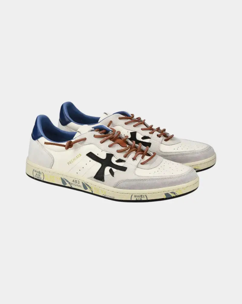 Zapatillas Premiata Basket Clay 7617 BSKTCLAY 7617 WHITE/BLUE