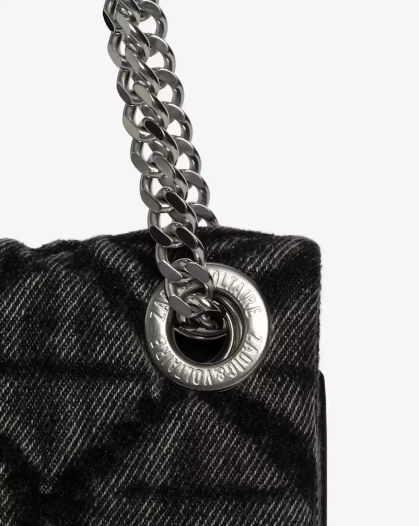 Bolso Zadig & Voltaire Rocky II Denim Monogram LWBA04079 098 ZADIG & VOLTAIRE