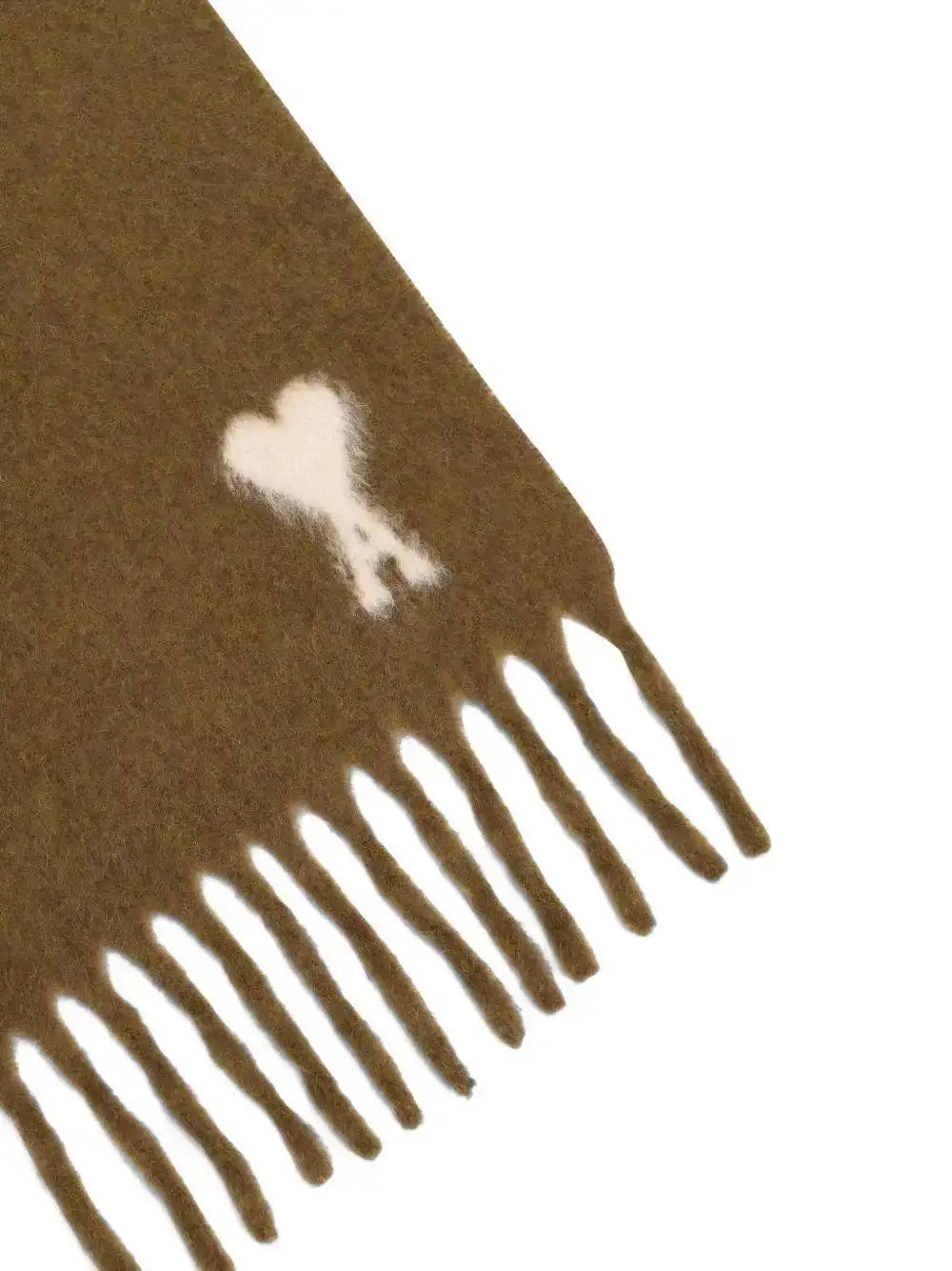 Bufanda Ami Paris Alpaca Off White Ami De Coeur Scarf USF673AW0004 216 AMI PARIS