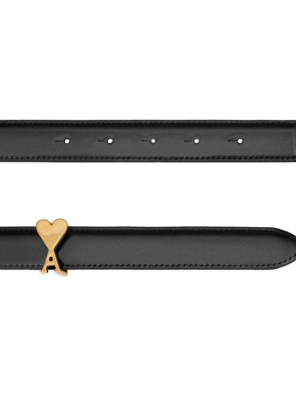 Cinturon Ami Paris Ami de Coeur Buckle Belt 25mm UBL209AL0139 0015 AMI PARIS