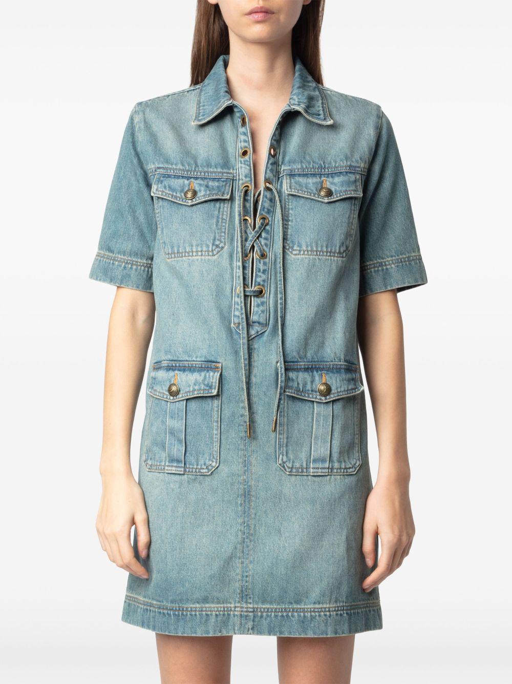 Vestido Zadig & Voltaire Record WWDR02533 LIGHT BLUE 409 ZADIG & VOLTAIRE