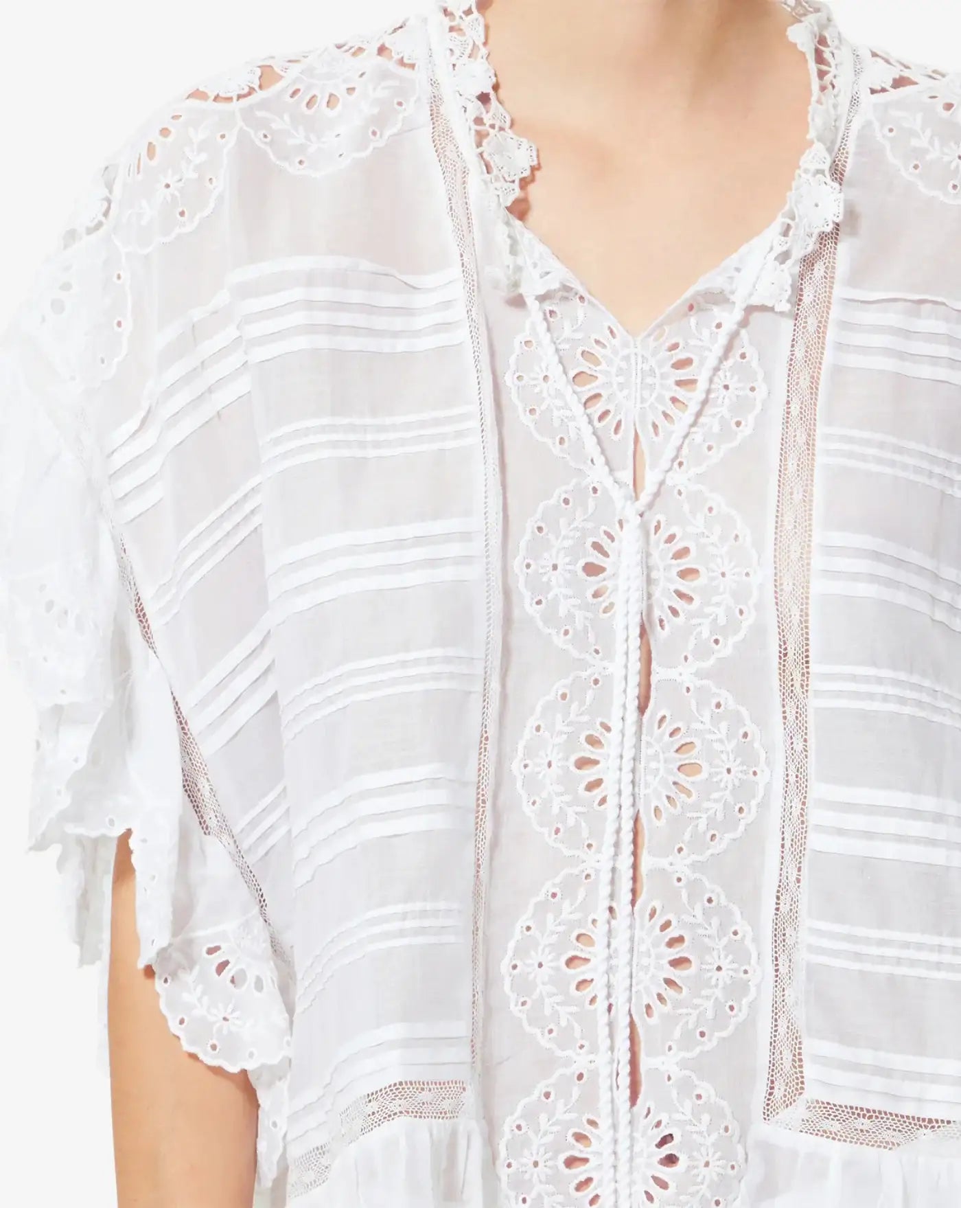 Blusa Isabel Marant Payton HT0768FAD1J05E 20WH ISABEL MARANT
