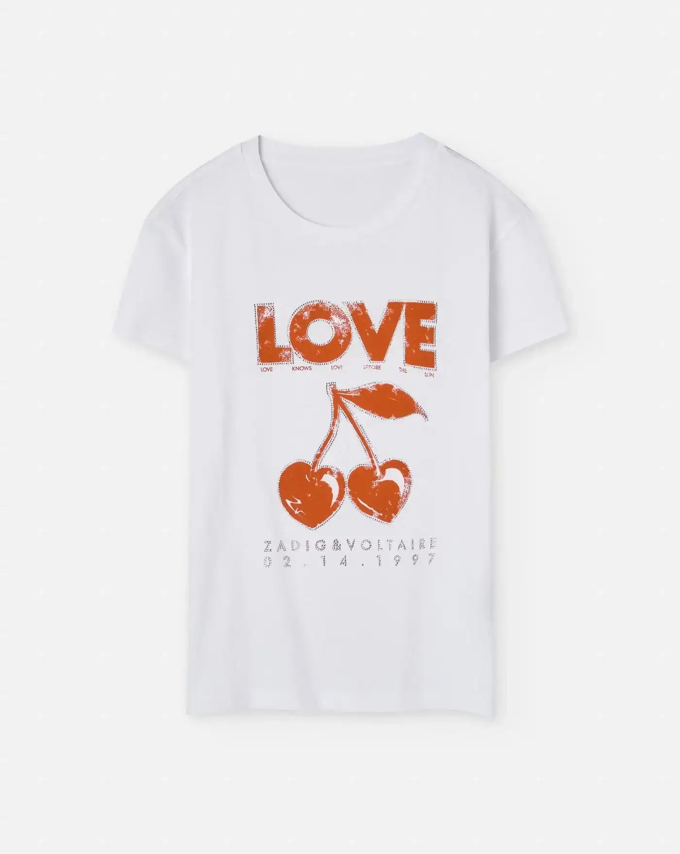 Camiseta Zadig & Voltaire Concert Cherry Love JWTS02684 WHITE 107 ZADIG & VOLTAIRE