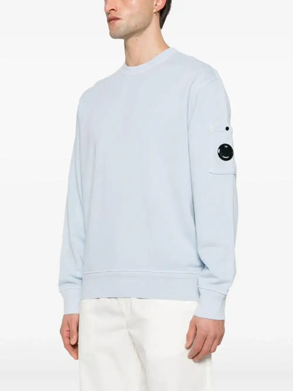 Sudadera C.P. Company Cotton Diagonal Fleece<BR/> 18CMSS098A110044R 814 C.P. COMPANY