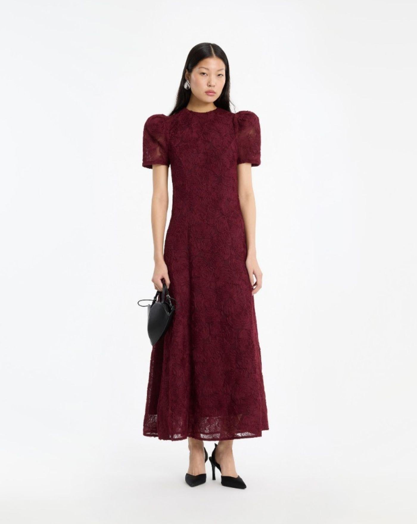 Vestido Rotate Flower Mesh Flared Dress 116272741 741 DECADENT ROTATE