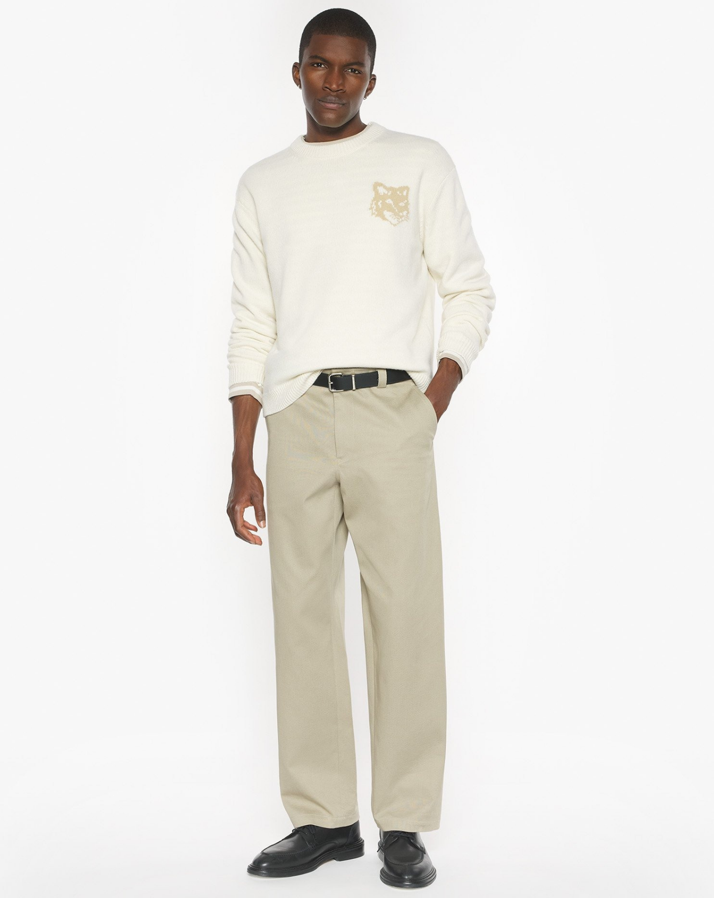 Pantalon Maison Kitsune Relaxed PM01119WW9028 0302 MAISON KITSUNE