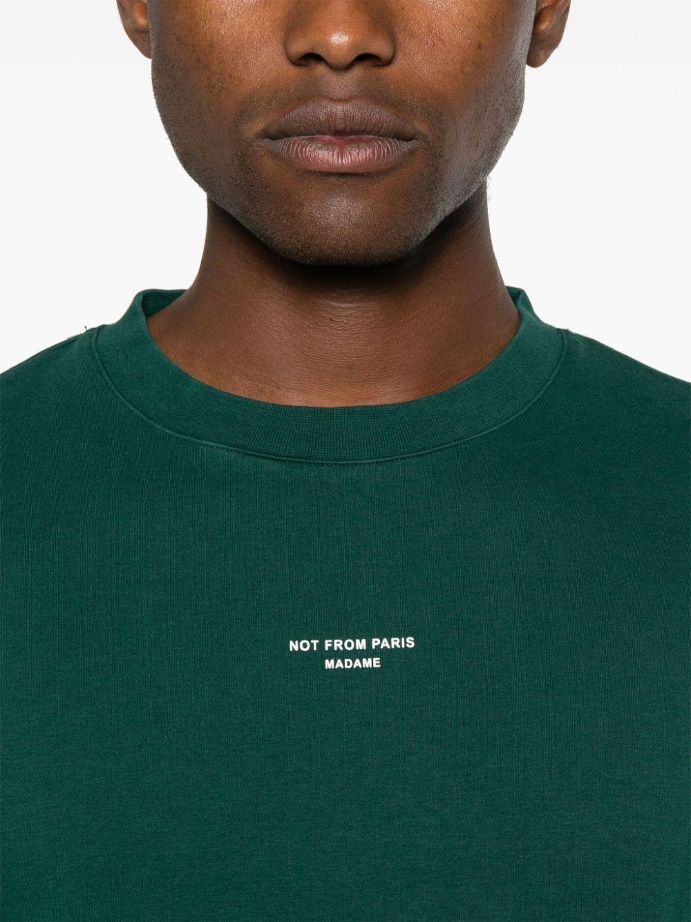 Camiseta Drole de Monsieur Le T-Shirt Slogan Classique TS202 CO002 DGN DROLE DE MONSIEUR