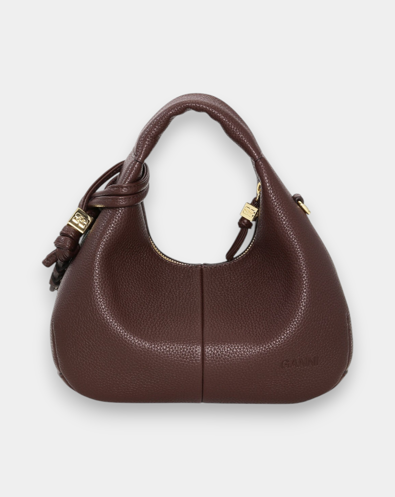 Bolso Ganni Hobo Mini grained A7102 979 GANNI