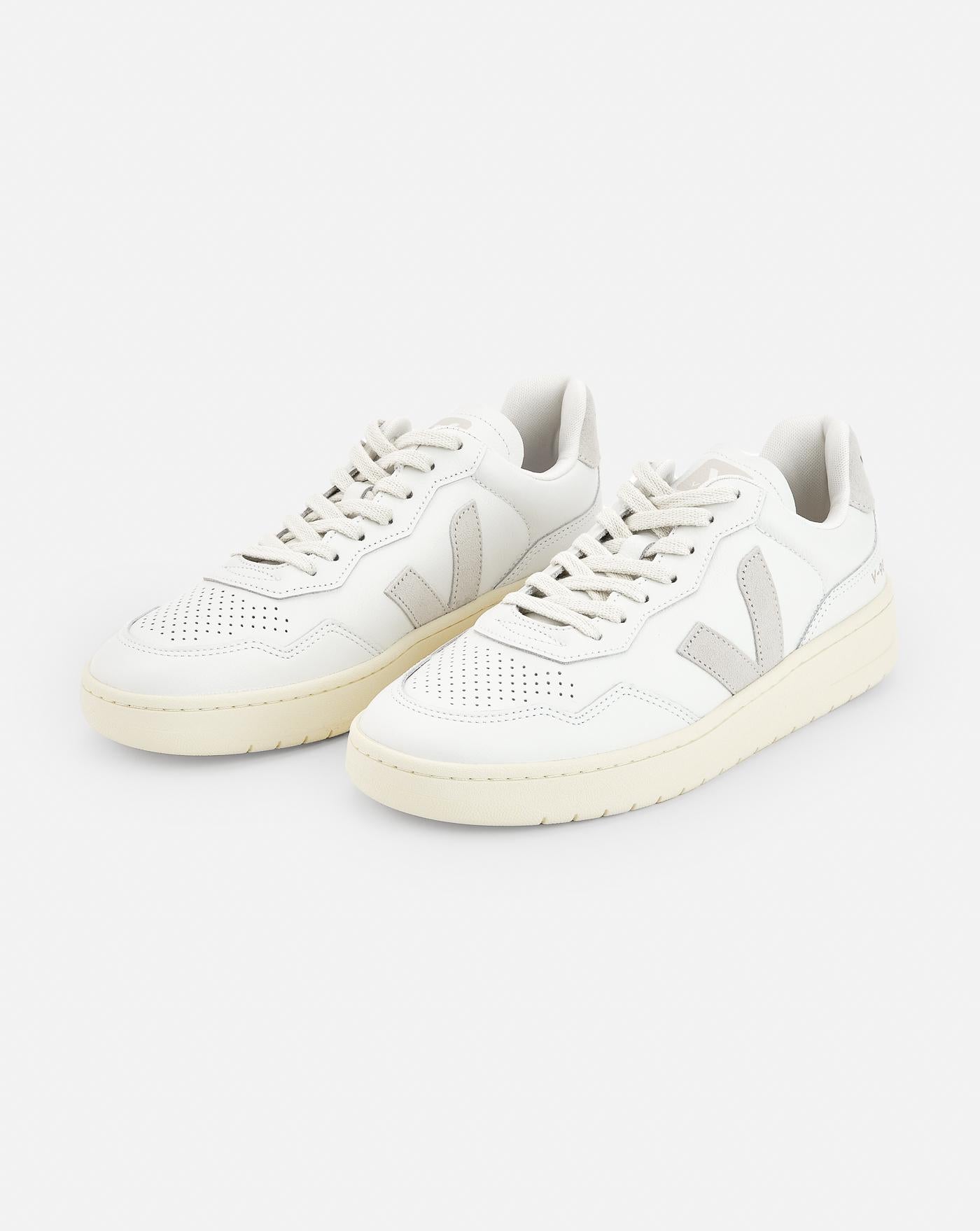 Zapatillas Veja V-90 O.T. Leather Extra White Natural VD2003655B EXTRA-WHITE-NATURAL VEJA