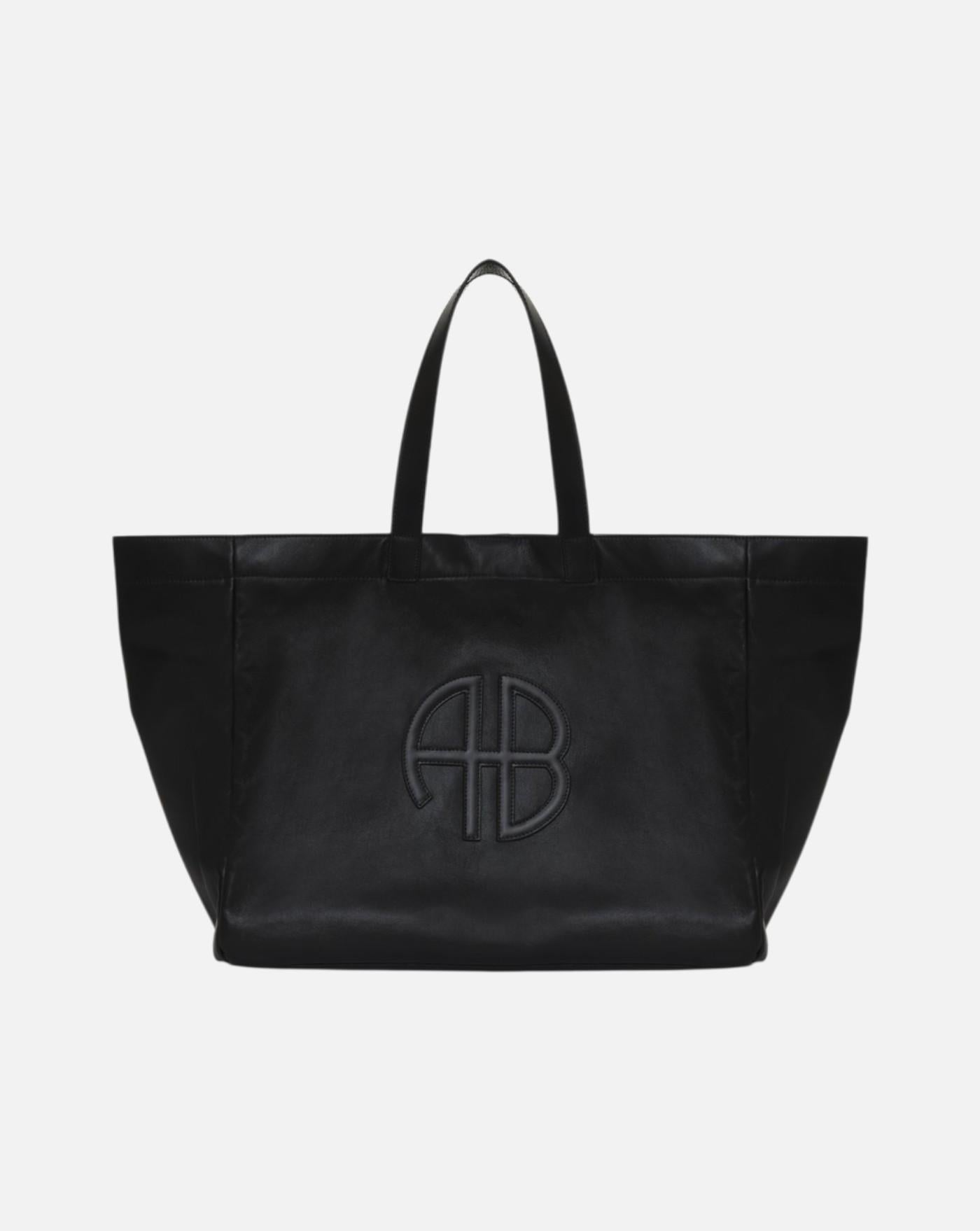 Bolso Anine Bing LARGE RIO TOTE - BLACK RECYCLED LEATHER A132148005 BLACK ANINE BING