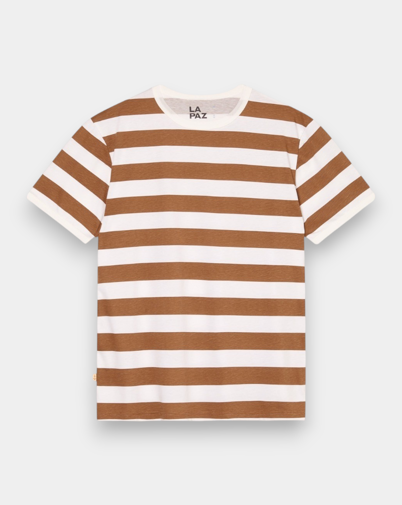 Camiseta La Paz Meneres Contrast T-shirt SS260082280 AZTEC BROWN STRIPES LA PAZ
