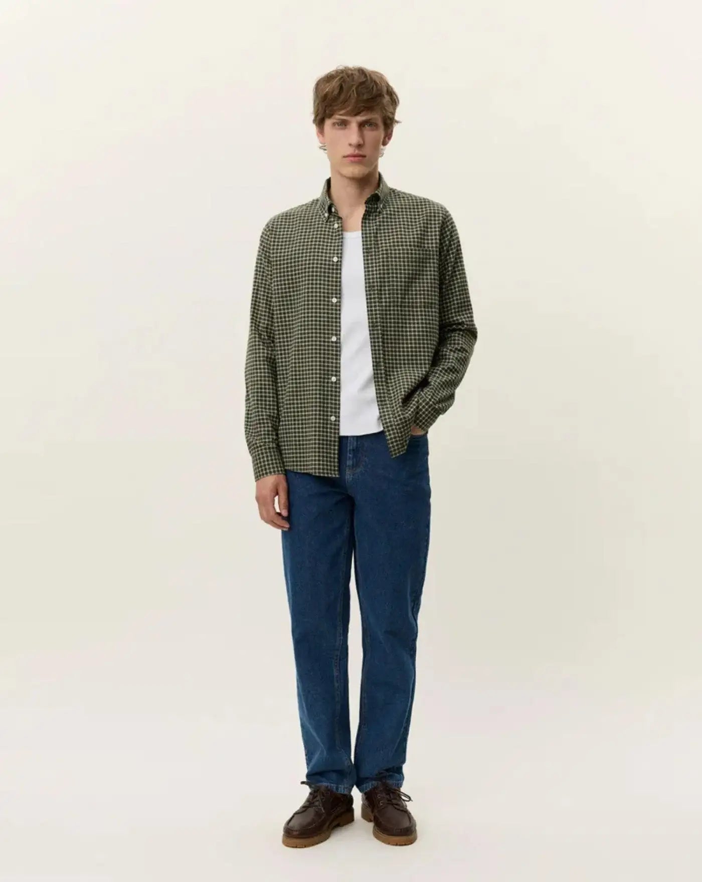 Camisa Les Deux Konrad Check Flannel Shirt 1000577 815 LES DEUX