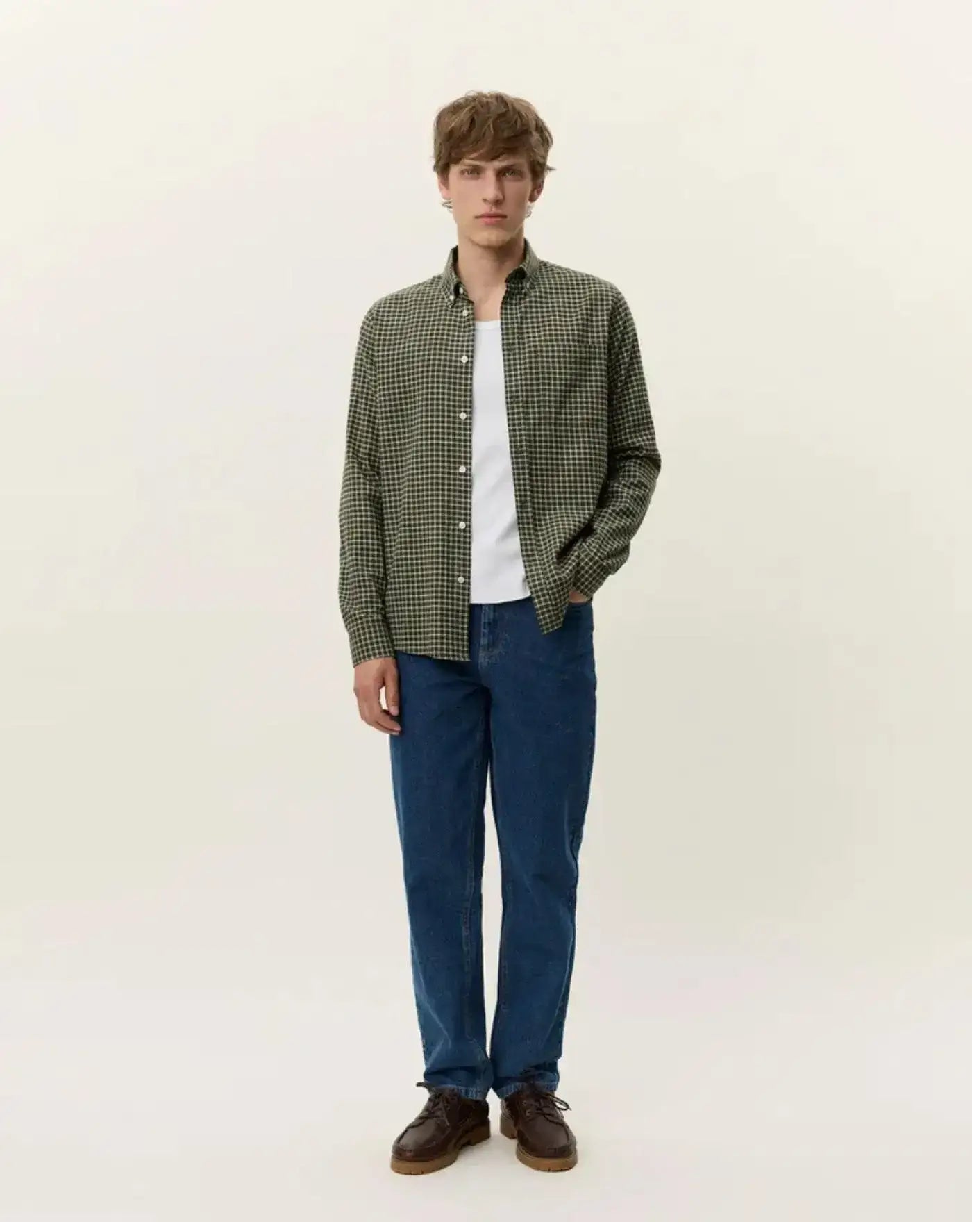 Camisa Les Deux Konrad Check Flannel Shirt 1000577 815 LES DEUX
