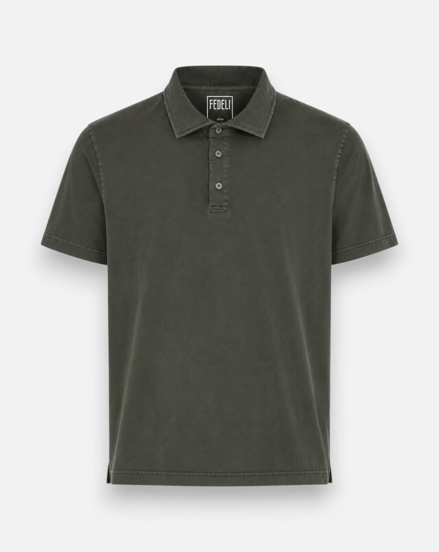 Polo Fedeli Flex Jersey Moss TUD00120 63 FEDELI