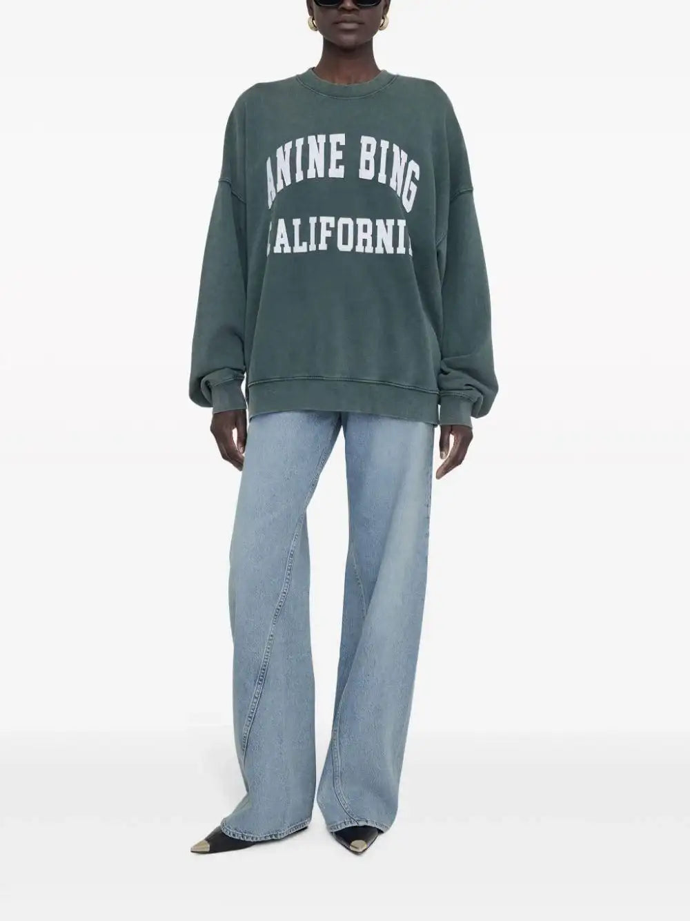 Sudadera Anine Bing Miles A0810025310 GREEN ANINE BING
