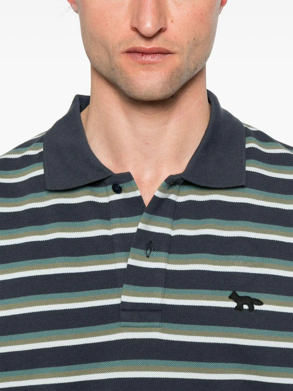Polo Maison Kitsuné Profile Fox Patch OM00209KJ7010 P476 MAISON KITSUNE