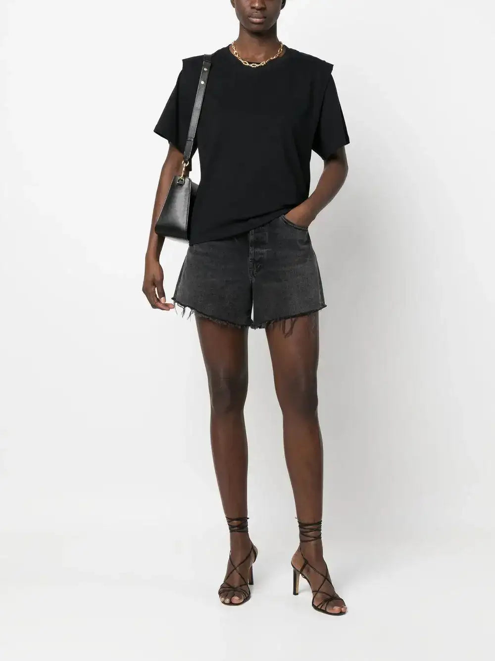 Camiseta Isabel Marant Zelitos TS0041FAA1N41I 01BK ISABEL MARANT