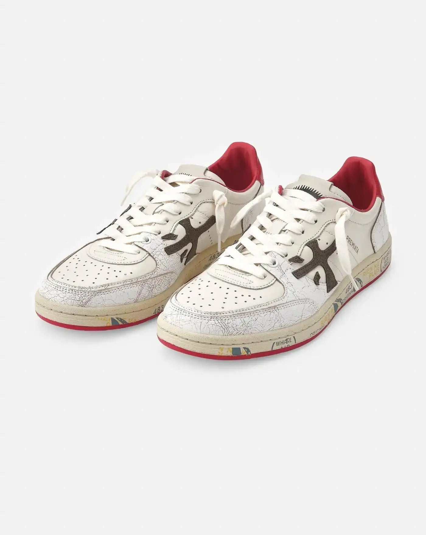 Zapatillas Premiata BsktClay Var 6777 BSKTCLAY VAR 6777 WHITE/RED PREMIATA