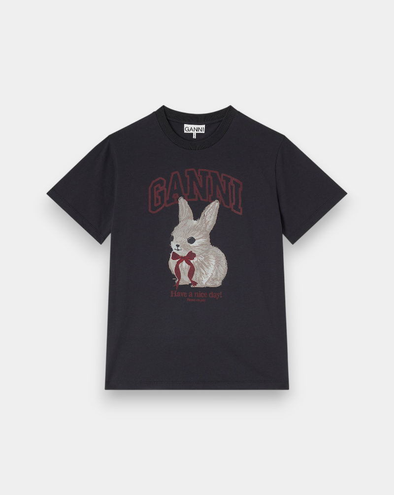 Camiseta Ganni Rabbit A1050061 252 GANNI