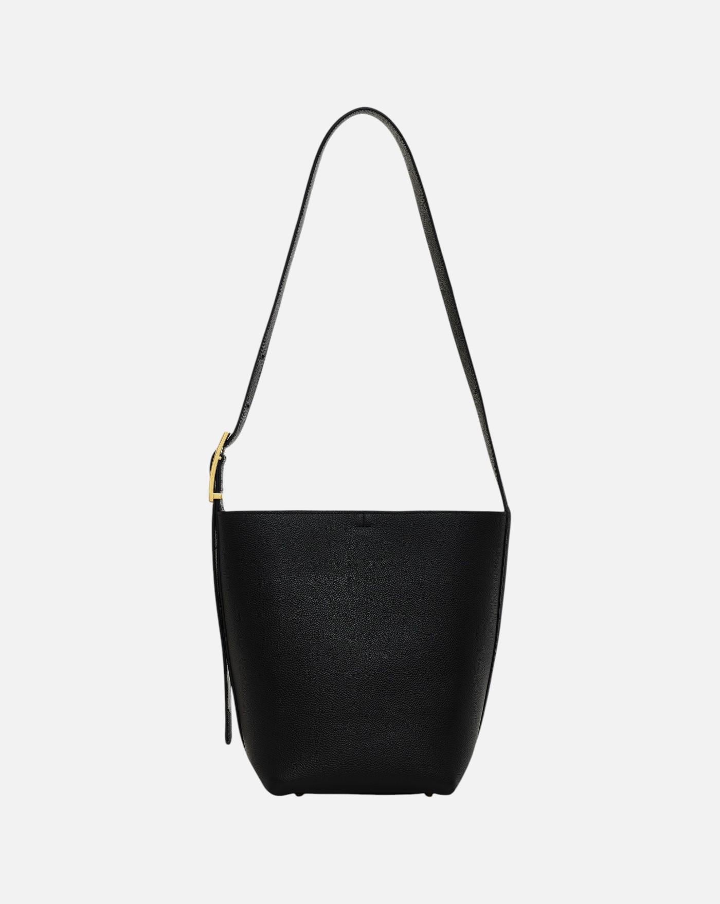 Bolso Anine Bing ELLY MEDIUM BUCKET BAG GRAINED LEATHER - BLACK A1312210BLK1 BLACK ANINE BING
