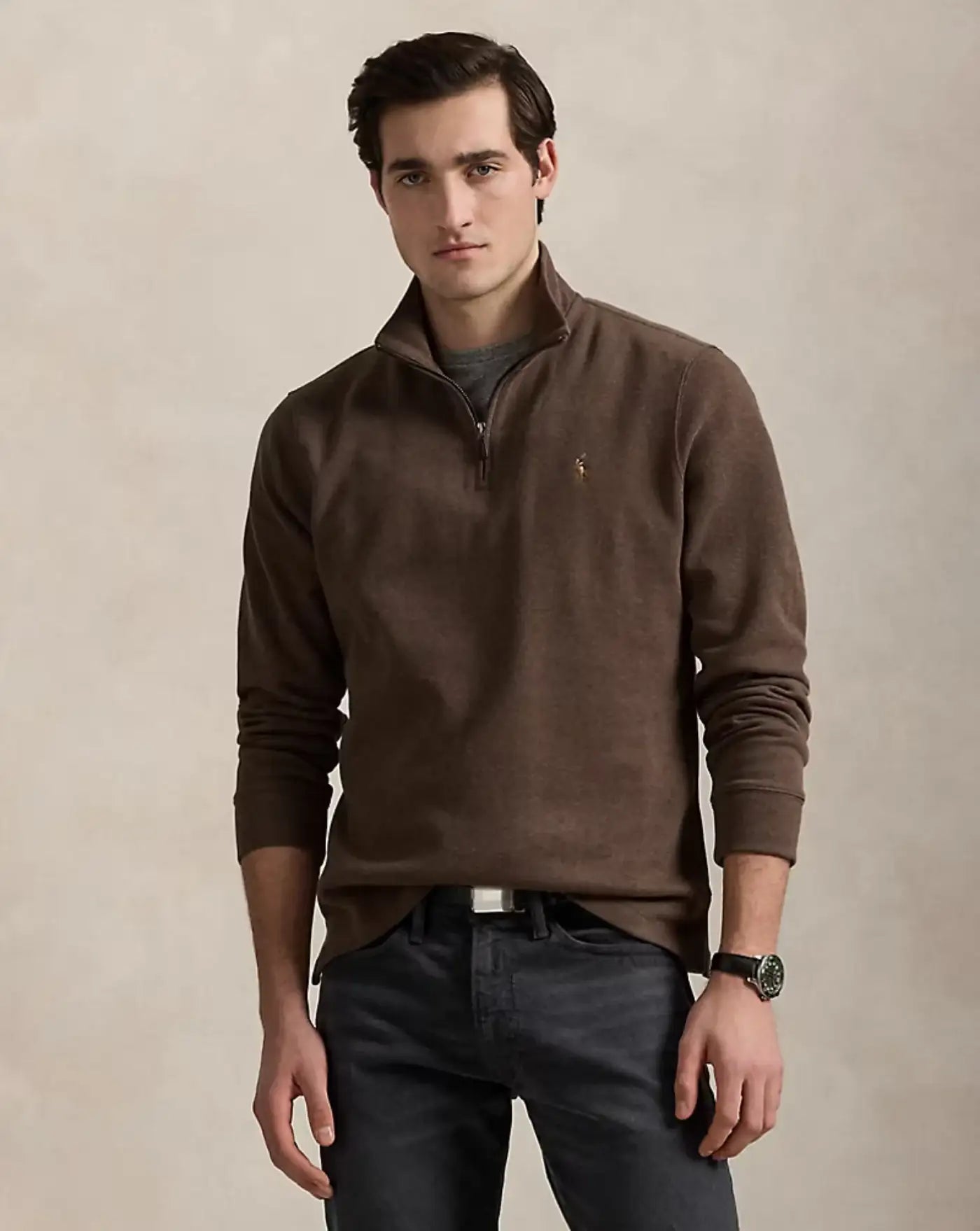 Jersey Polo Ralph Lauren Estate Rib 710671929077 BROWN POLO RALPH LAUREN