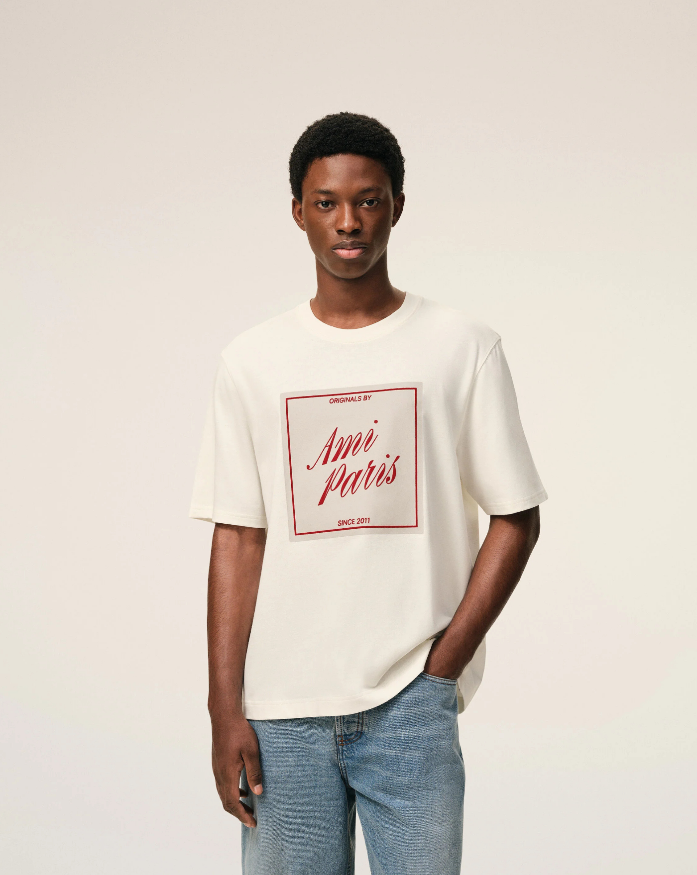Camiseta Ami Paris Heritage Print T-shirt UTS385726 136 AMI PARIS