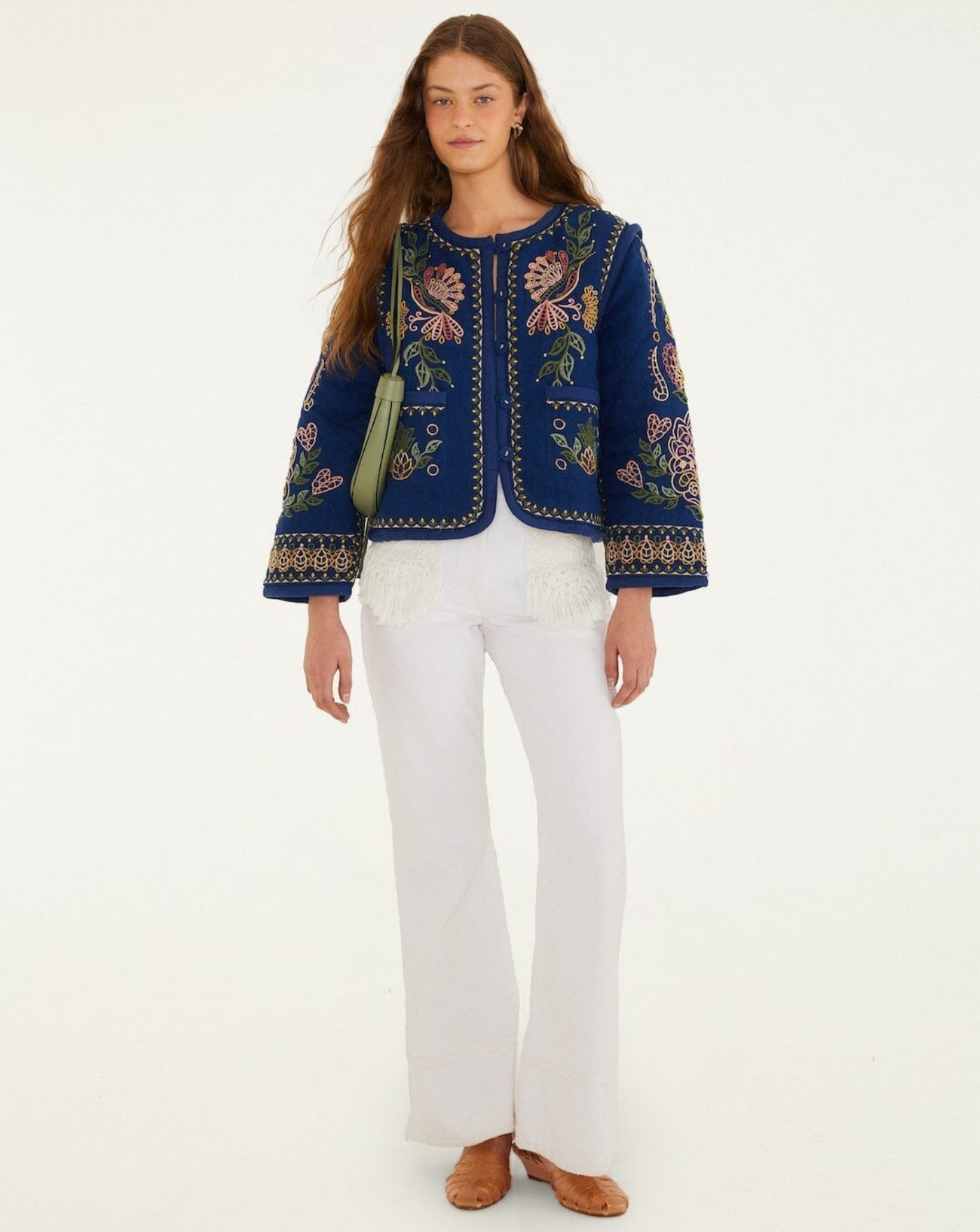 Chaqueta Farm Rio Embroidered Pockets Richelieu Jacket 352001 L0077 FARM RIO