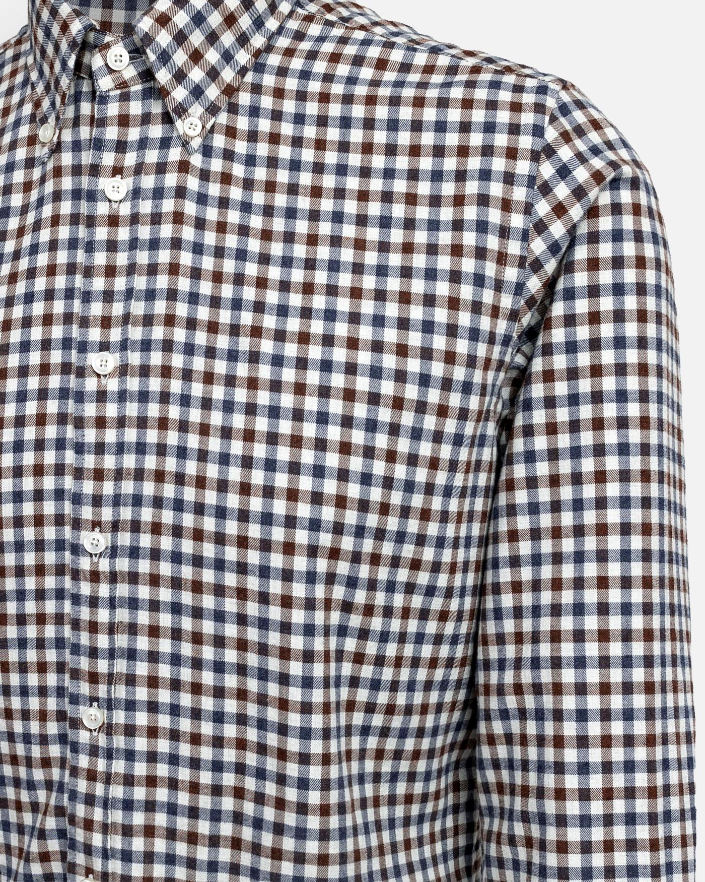 Camisa Xacus Washed 51345.001 768MLBROWN/BLUE/WHITE XACUS