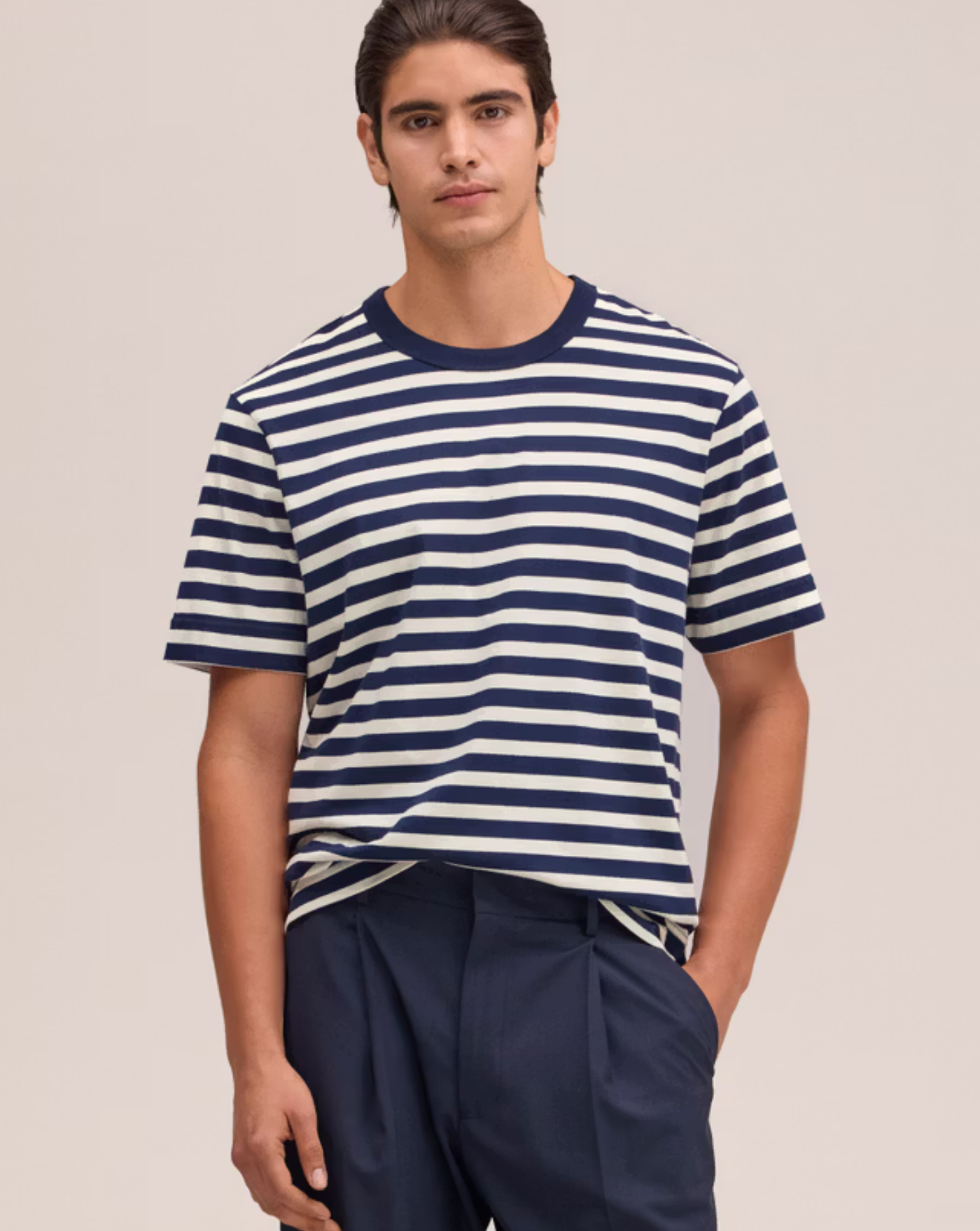 Camiseta NN.07 Adan 2610000096 724 NAVY STRIPE NN. 07