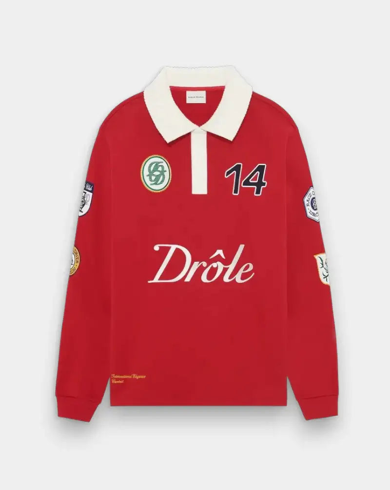 Polo Drole de Monsieur Le Polo Racing PL158 CO127 RD DROLE DE MONSIEUR