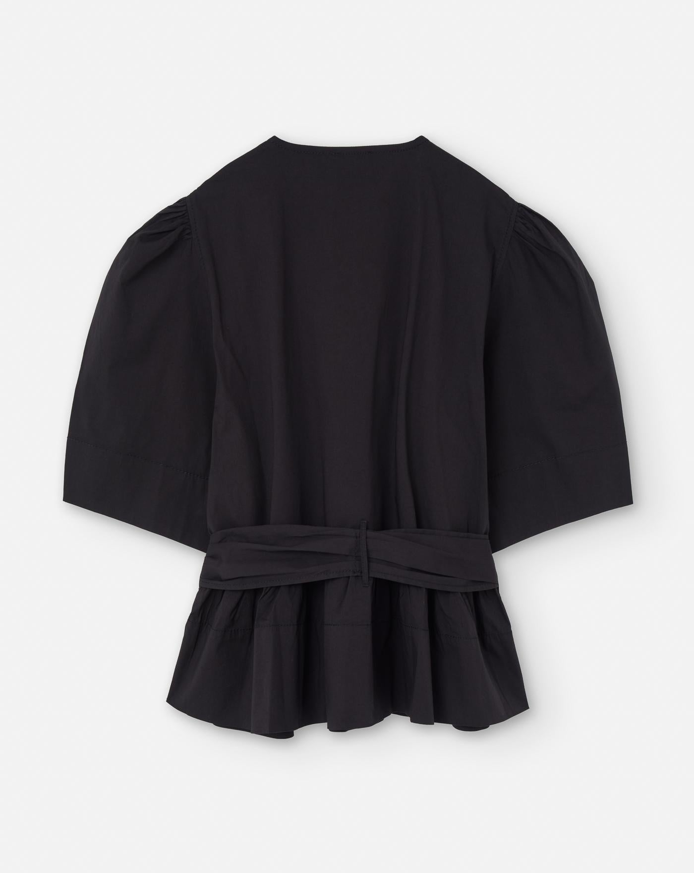 Blusa Ganni Washed Stretch Cotton W0378 099 GANNI