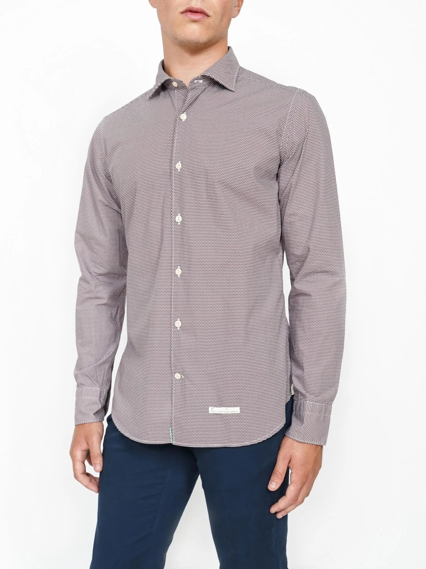 Camisa Koike Microdibujo T2T.NJW.FK2 SLIM 55 TINTORIA MATTEI