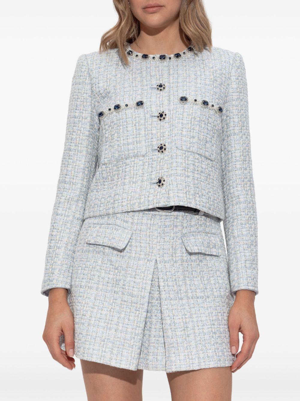 Chaqueta Self Portrait Boucle SS25008J BLUE SELF-PORTRAIT