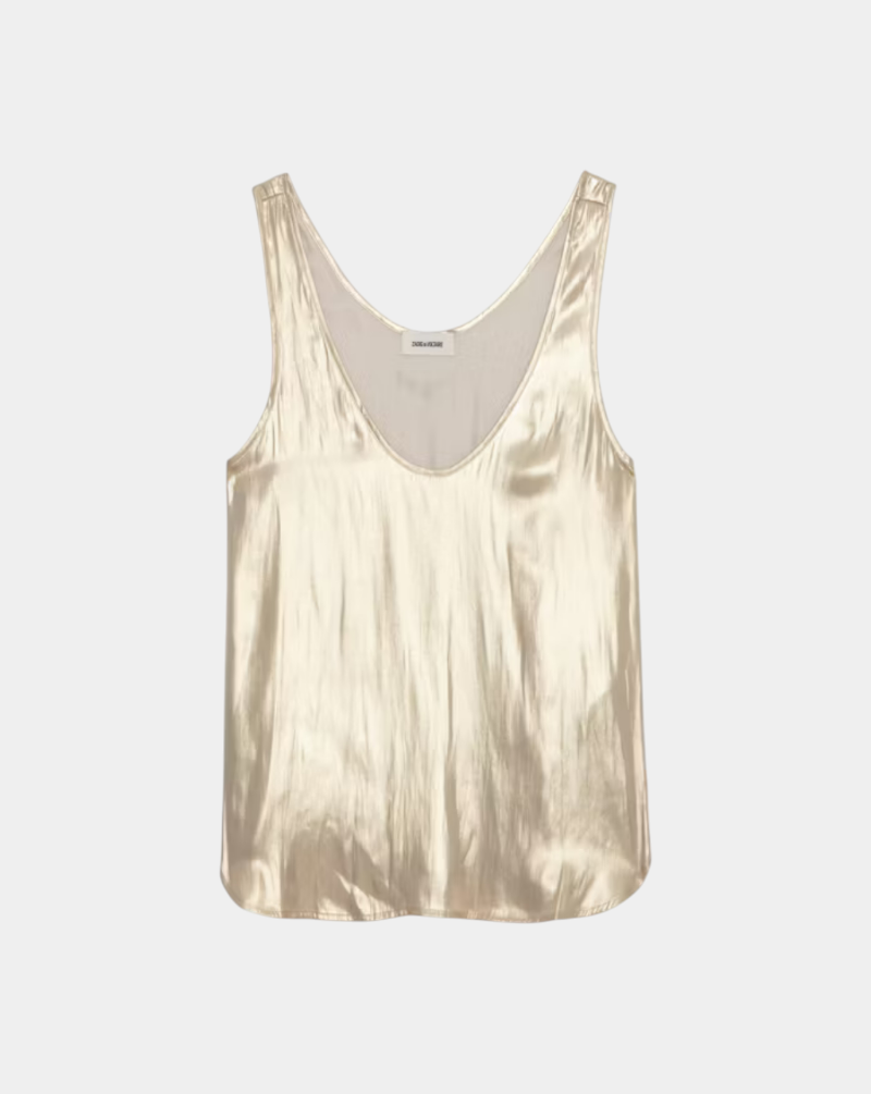 Top Zadig & Voltaire Tarys Stain Gold WWTO01986 700 ZADIG & VOLTAIRE