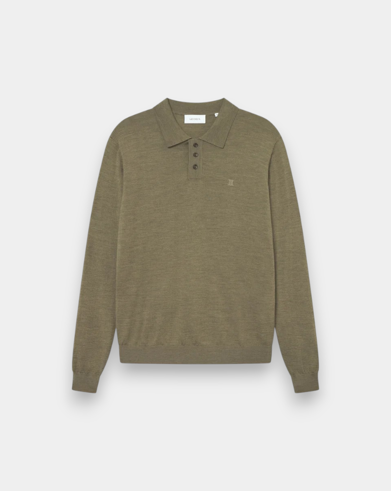 Jersey Les Deux Greyson Merino Polo Knit 1000407 537 LES DEUX