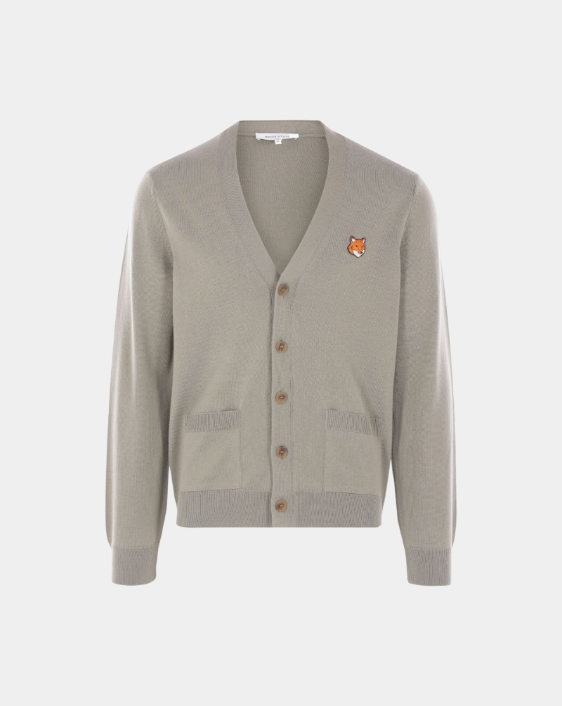 Cardigan Maison Kitsune Fox Head PM00501KT1181 P131 MAISON KITSUNE