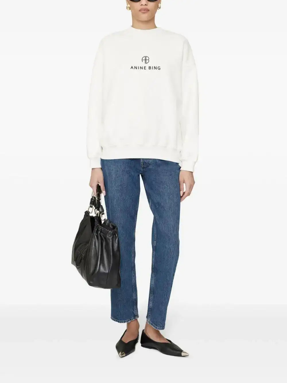 Sudadera Anine Bing Jaci A0810077 IVORY ANINE BING