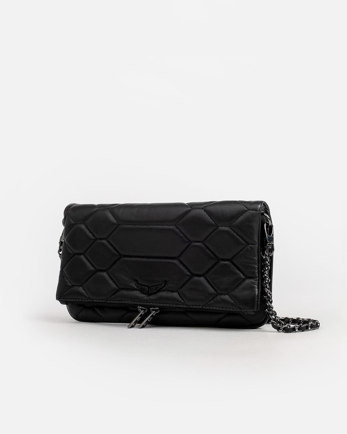 Bolso Zadig & Voltaire Rock XL Mat Scale LWBA02581 NOIR 001 ZADIG & VOLTAIRE