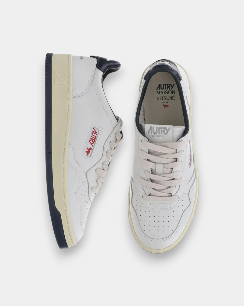 Zapatillas Autry x Maison Kitsuné MK01 AULM MK01 WHT/BLU AUTRY