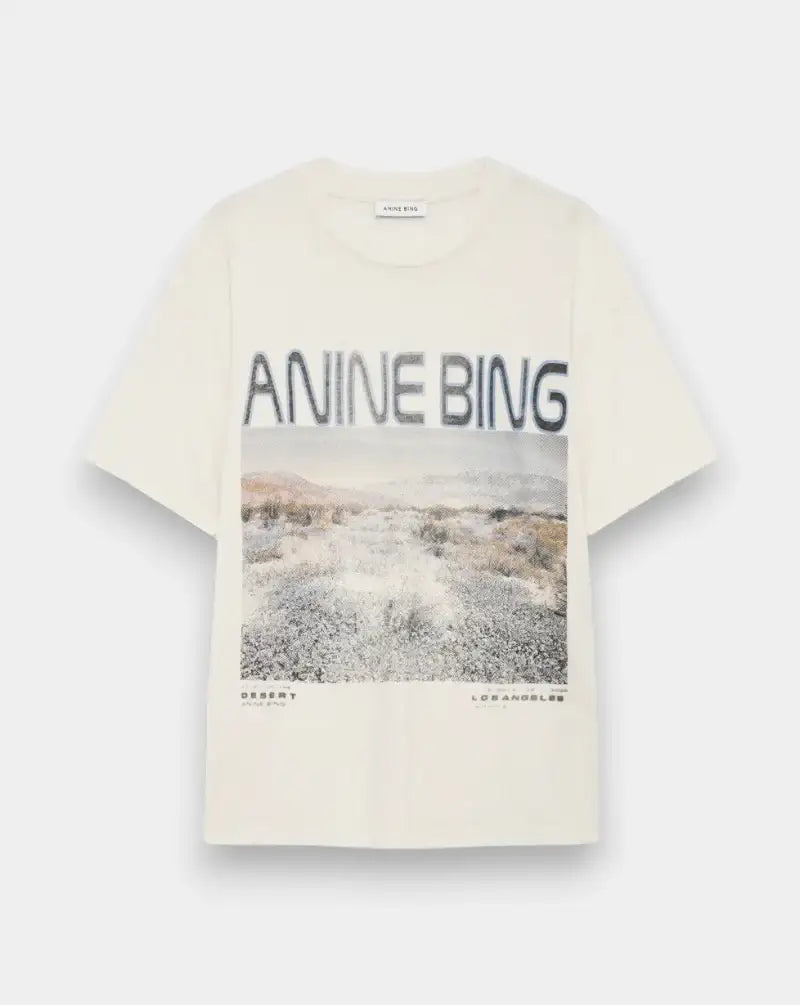 Camiseta Anine Bing Cade Tee Windflowers A0812078 OFW1OFF WHITE ANINE BING